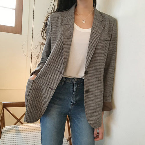 Rock the Houndstooth Boyfriend Blazer - Inspire Professional Clothing