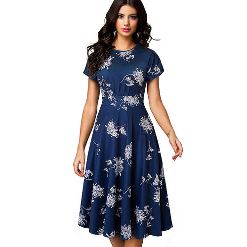 Regal & Floral Dress - Inspire Professional Clothing